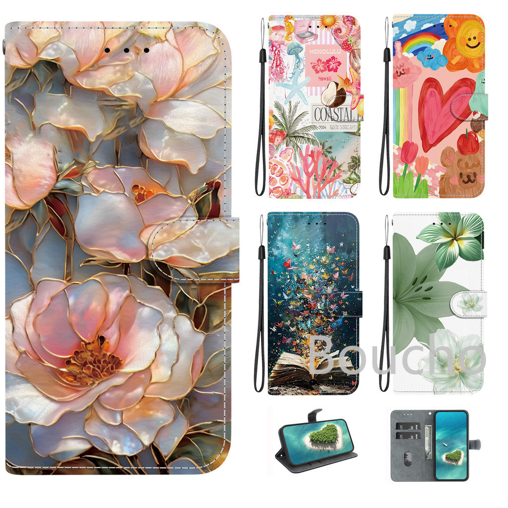 สําหรับ LG K62 K52 Q52 K61 K71 K51S K41S K40S K50 Q60 K42 Stylo 7 6 5 กํามะหยี่ G9 4G 5G Vintage ดอก