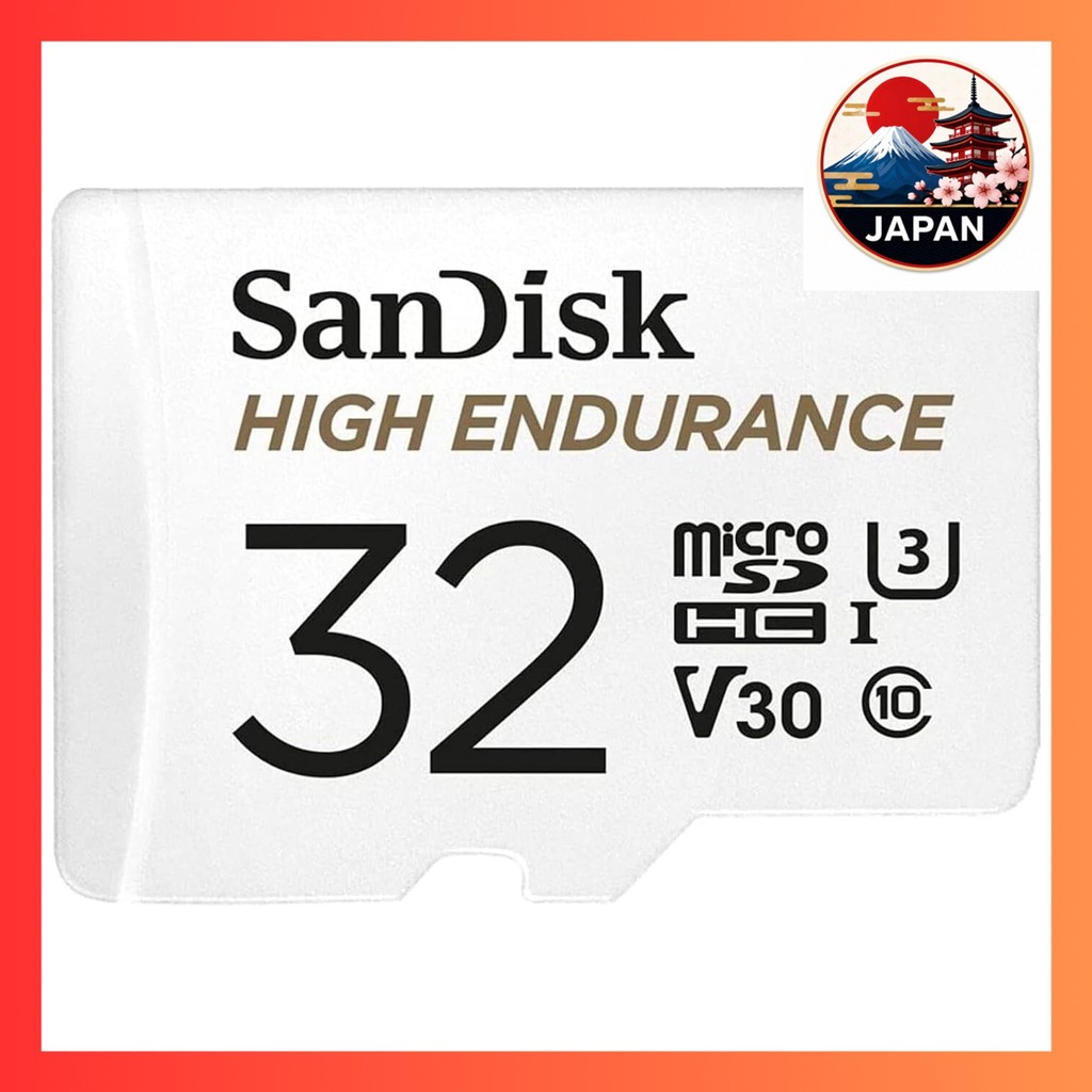 [Directly from Japan]SanDisk microSD card, high endurance, SDSQQNR-032G-GH3IA, simple design packagi