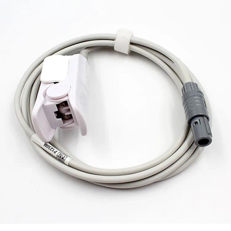 เข้ากันได้สําหรับ Anke ASC-553 ECG Monitor SpO2 Sensor Probe พร้อมคลิปหนีบนิ้วสําหรับผู้ป่วยเด็กและผ