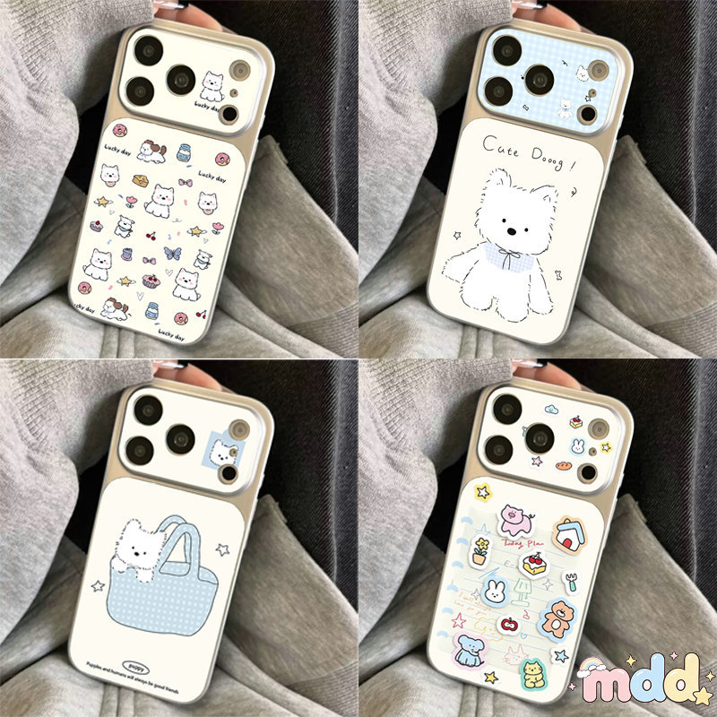 ลูกสุนัข เคส For VIVO V70 Elite V40 V30 V29 Pro Y39 Y36 Y78M Y27 Y27S iQOO 15 5G น่ารัก   สัตว์ ลูกสุนัข นุ่มสบาย Case