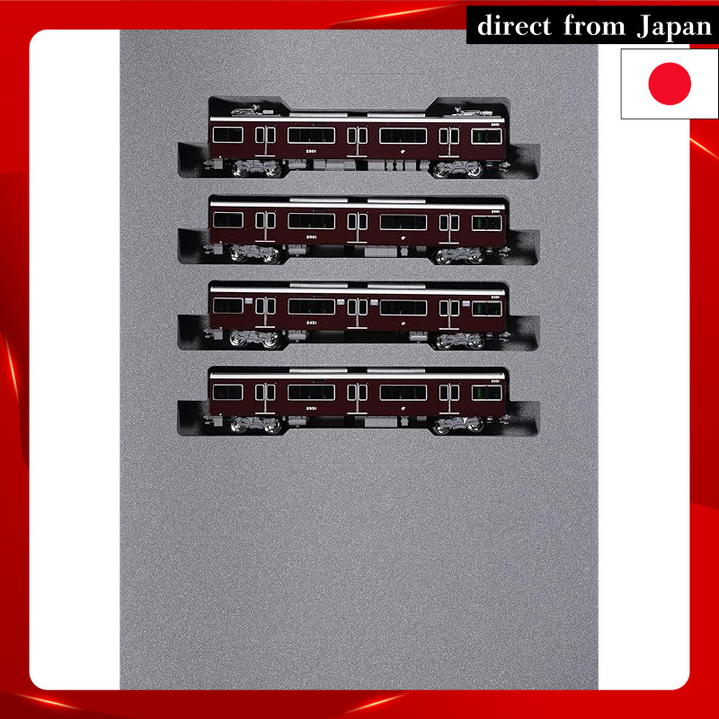KATO N Gauge Hankyu Electric Railway 2300 Series Kyoto Line Expansion Set 4 Cars Railway Model Train