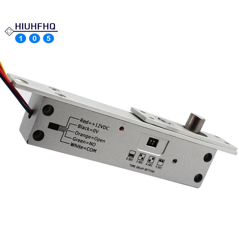 Hiuhfhq106Adjustable Time Delay Electric Mortise Lock DC12V พร้อม Fail Safe หรือ Fail Secure Feature