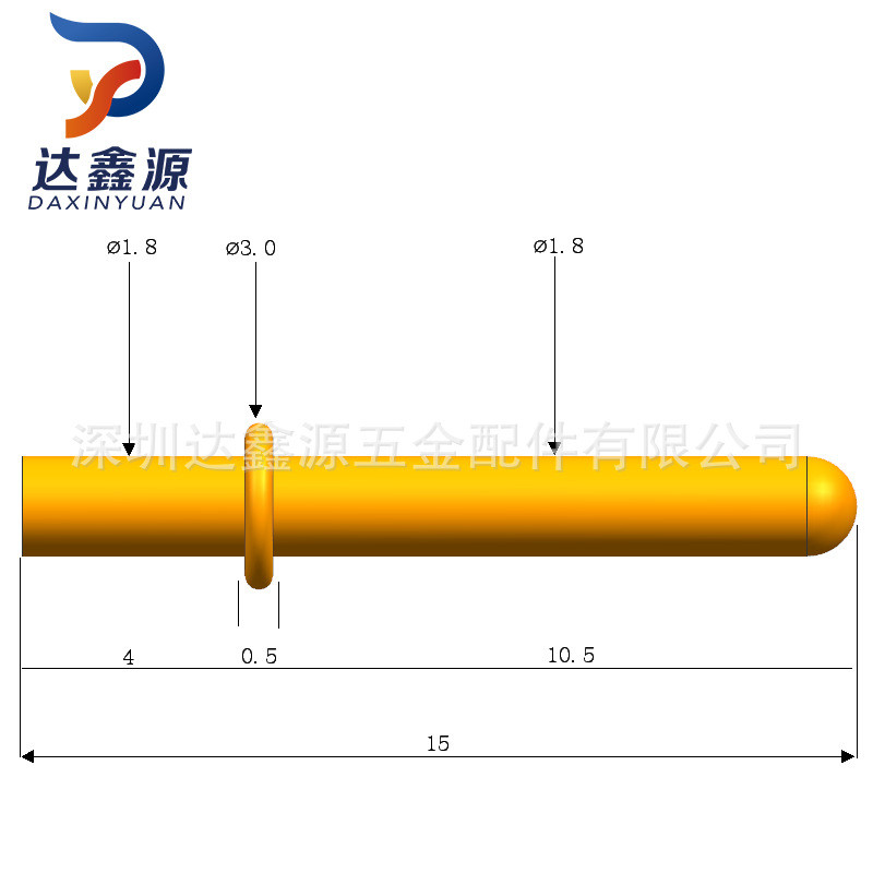 Super Factory จัดส่งฟรี DC Plug 1.8 * 15 Cross Pin มีดโกน Solid Terminal Nickel-Plated Copper Pin F7