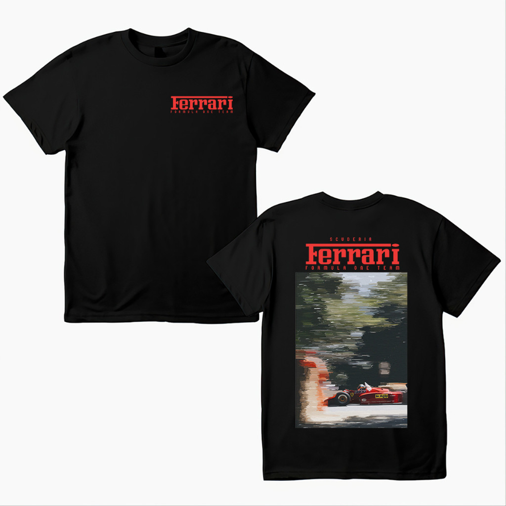 Karimake Ferrari Formula 1 Team Tshirt เสื้อผ้าไมโครไฟเบอร์