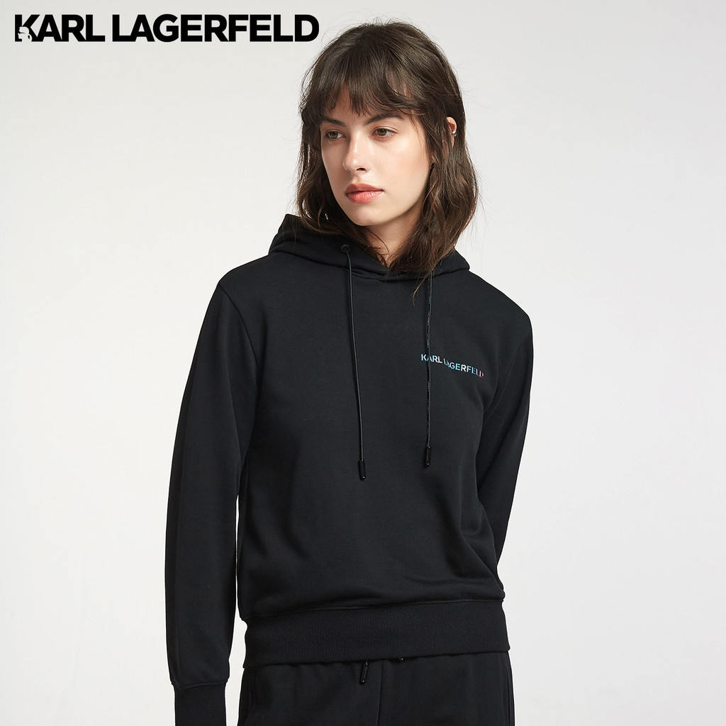 KARL LAGERFELD เสื้อสเวตเตอร์โลโก้สีใหม่ Lafayette