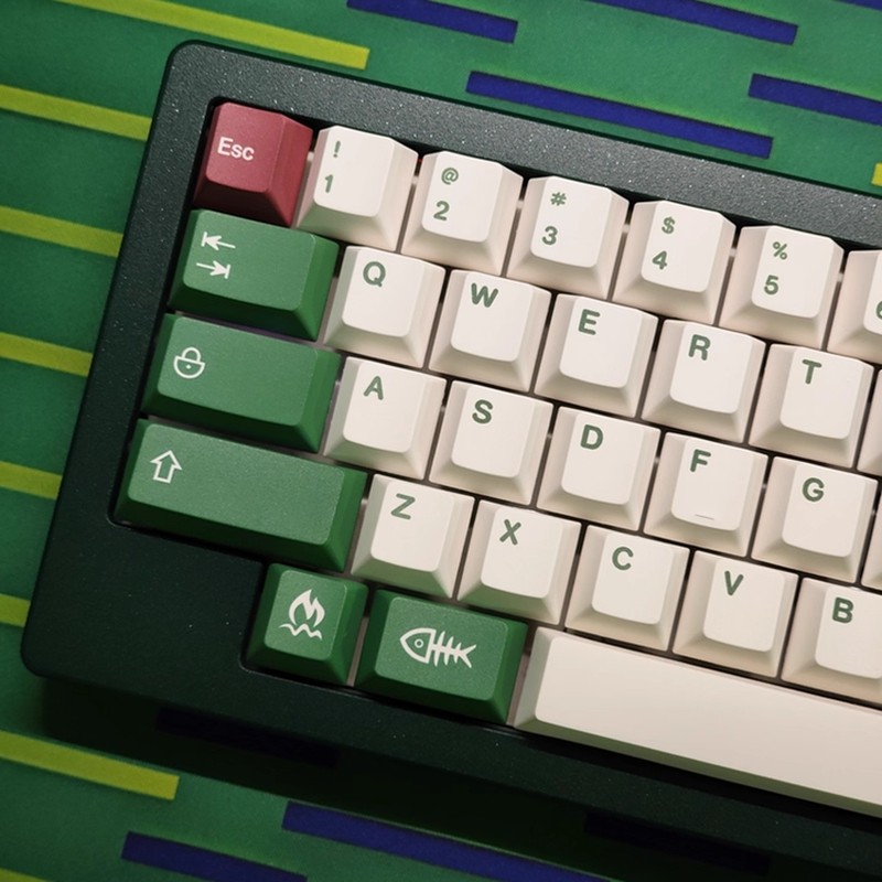 Keycap เฉพาะCamping Keycap Cherry Profile 147 คีย์ PBT Dye-sub สําหรับ Cherry MX Switch คีย์บอร์ด RK