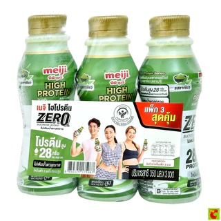 ซีพี-เมจิ เวย์ นมไฮโปรตีน รสชาเขียว 350 มล. แพ็ค 3 ชิ้น