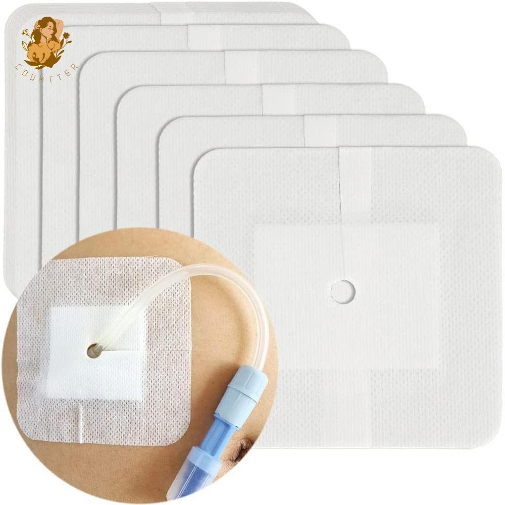 BACKSTAGE 10pcs Chest Catheter Cover, Peritoneal Diatheri Wound Bandage Feeding Tube Pad, Replacemen