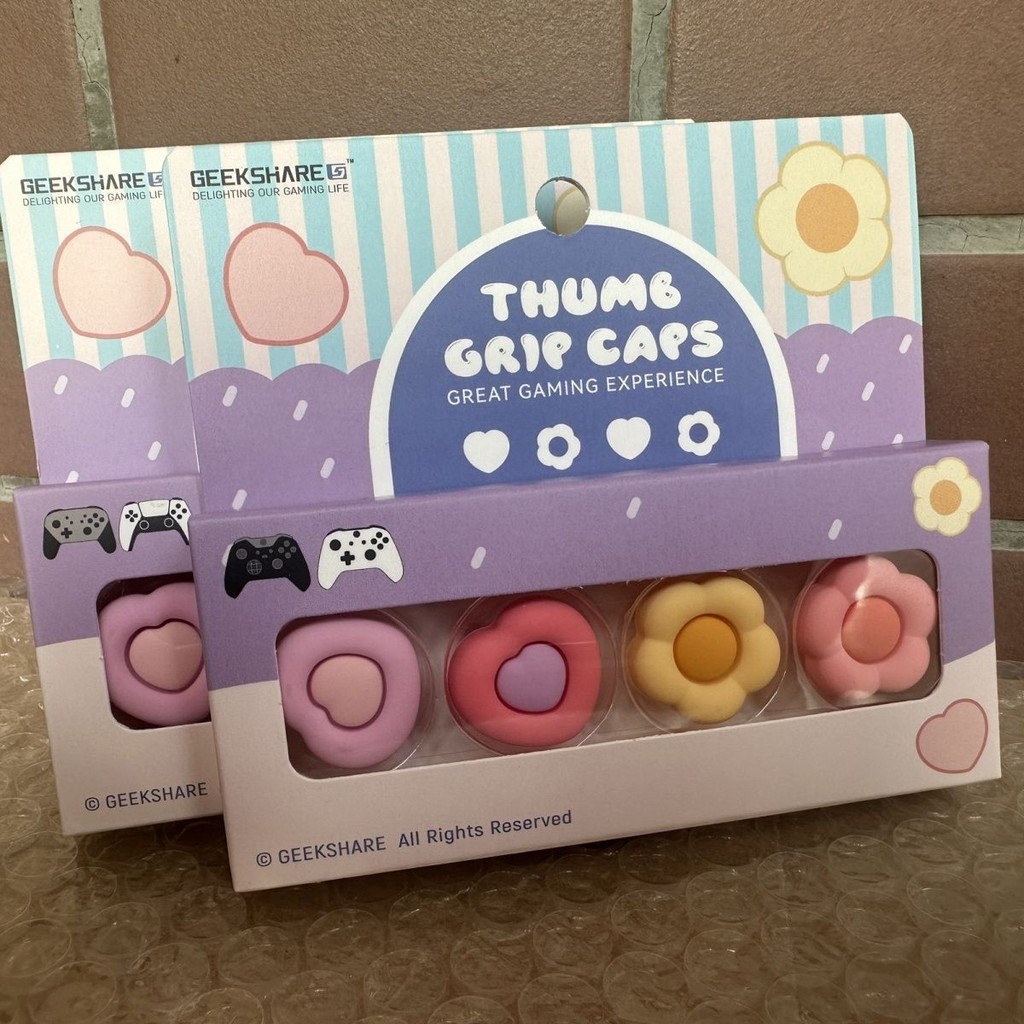 I Want ของแท้ ps4 PS5 Handle Rocker Cap XBOXONE S/X Handle Rocker เคสป้องกันดอกไม้น่ารัก