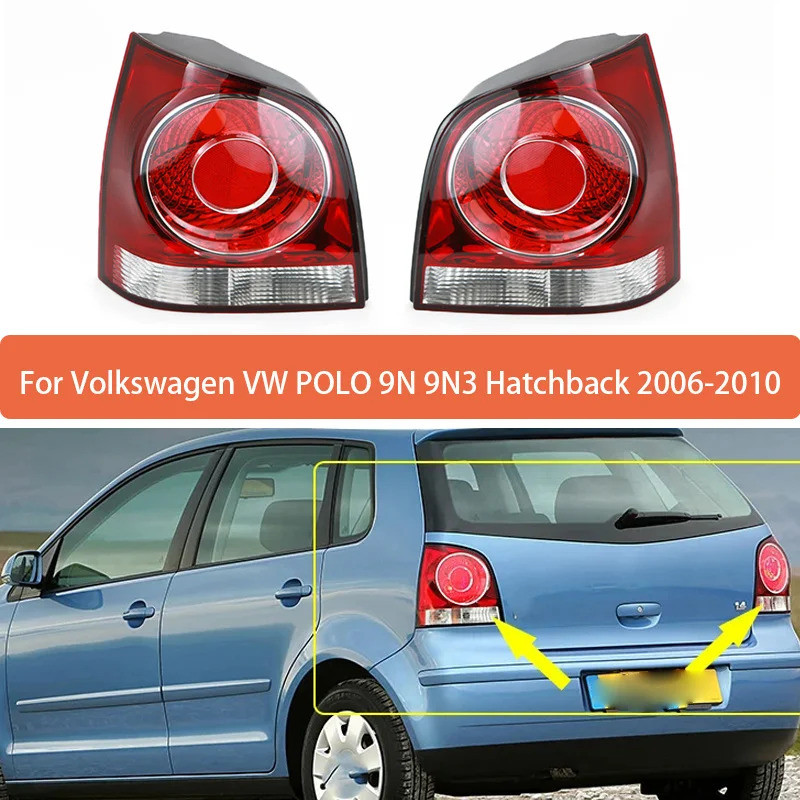 ไฟท้ายด้านหลังโคมไฟไม่มีหลอดไฟคําเตือนกันชนสําหรับ Volkswagen VW POLO 9N 9N3 Hatchback 2006 2007 200