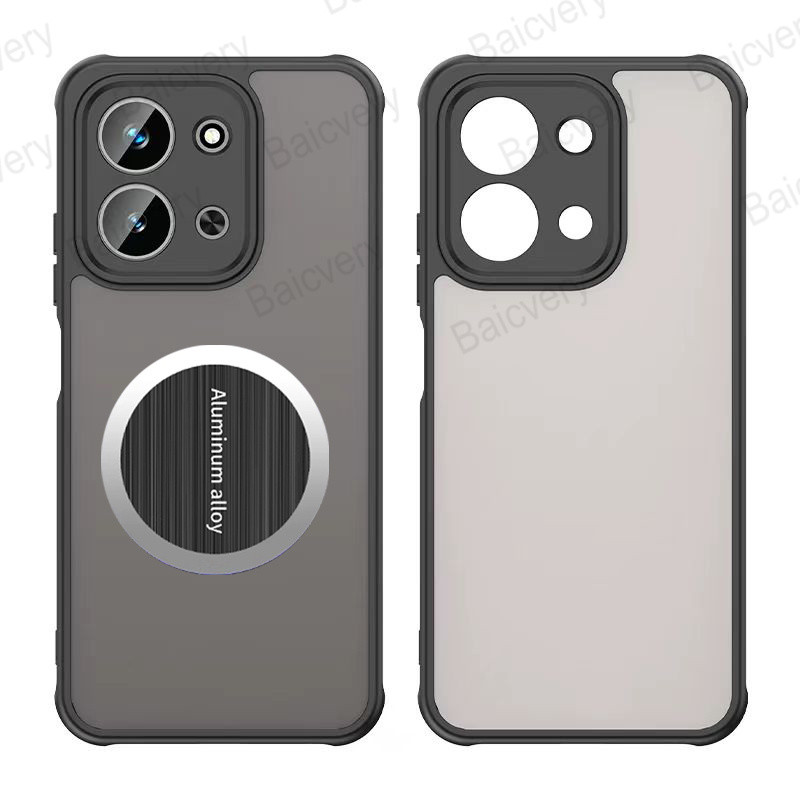 ปลอกสําหรับ VIVO Y28 4G V2352 พร้อมสติกเกอร์กาวด้วยตนเองแม่เหล็ก Frosted สีสันฝาหลัง