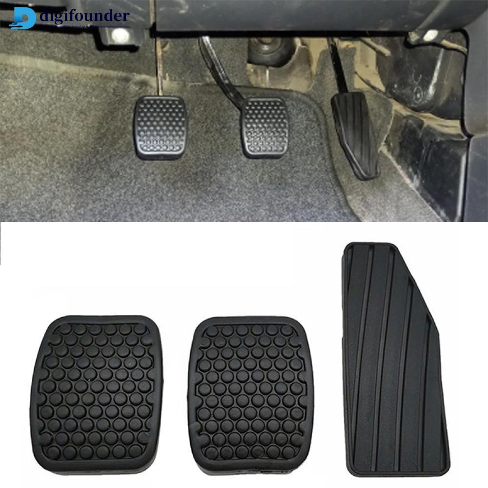 DIGIFOUNDER 3 ชิ้นรถคลัทช์เบรคเหยียบยาง Pad สําหรับ Suzuki Swift Samurai Sidekick Vitara Tracker 497