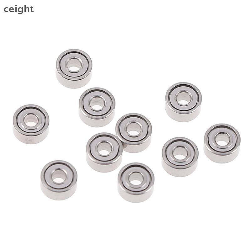 [ceight] 10 ชิ้น 681XZZ 1.5x4x2 มม. เปิดแบริ่งขนาดเล็ก ball mini hand bearing spinner TH