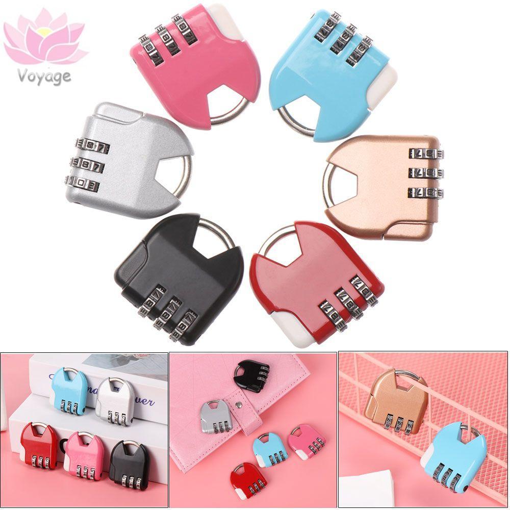 VOYAGER 1 ชิ้นกุญแจไดอารี่ Protector Gym โลหะ Mini HOT กระเป๋าเดินทาง 3 หลัก Dial