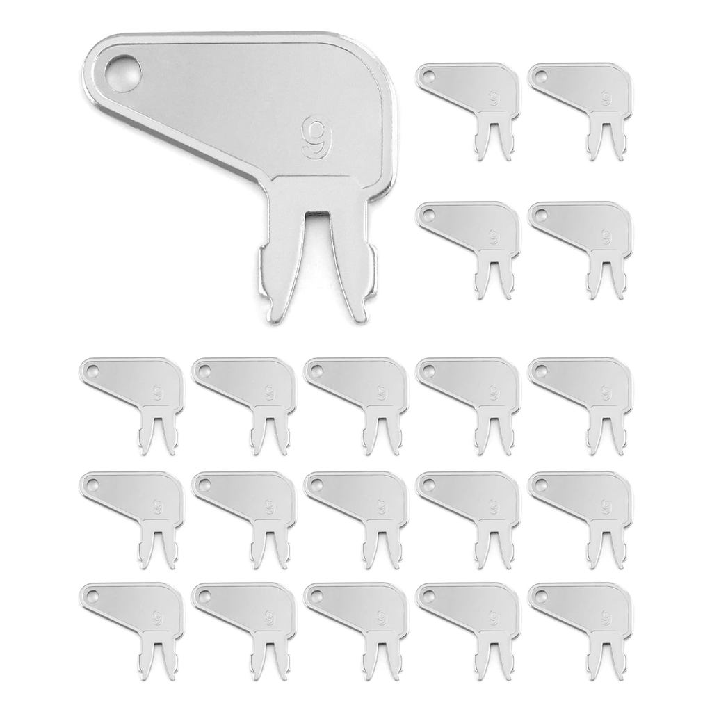 QWORK ปุ่มจุดระเบิด, 20 แพ็ค 8H5306 Disconnect Key ใช้งานร่วมกับ Caterpillar CAT อุปกรณ์แบตเตอรี่ตัด