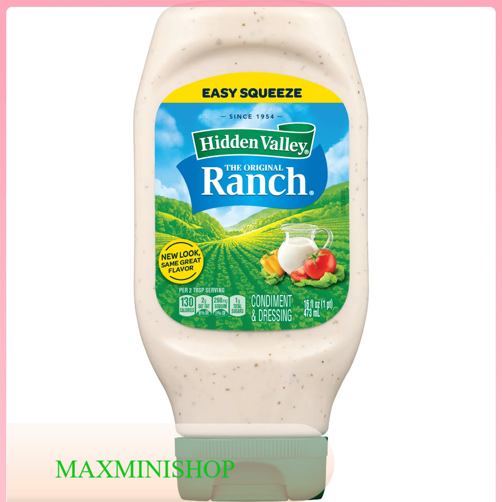 Original Ranch Dressing Hidden Valley 473 ML./น้ำสลัดแรนช์สูตรดั้งเดิม473 มล.