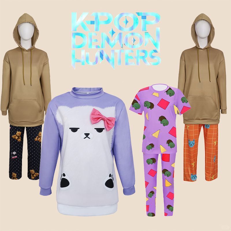 【พร้อมส่ง】ชุด ดาบ ชุด เสื้อ kpop ชุด demon hunter cosplay kids ชุด zoey kpop demon hunter เด็ก ชุดเด