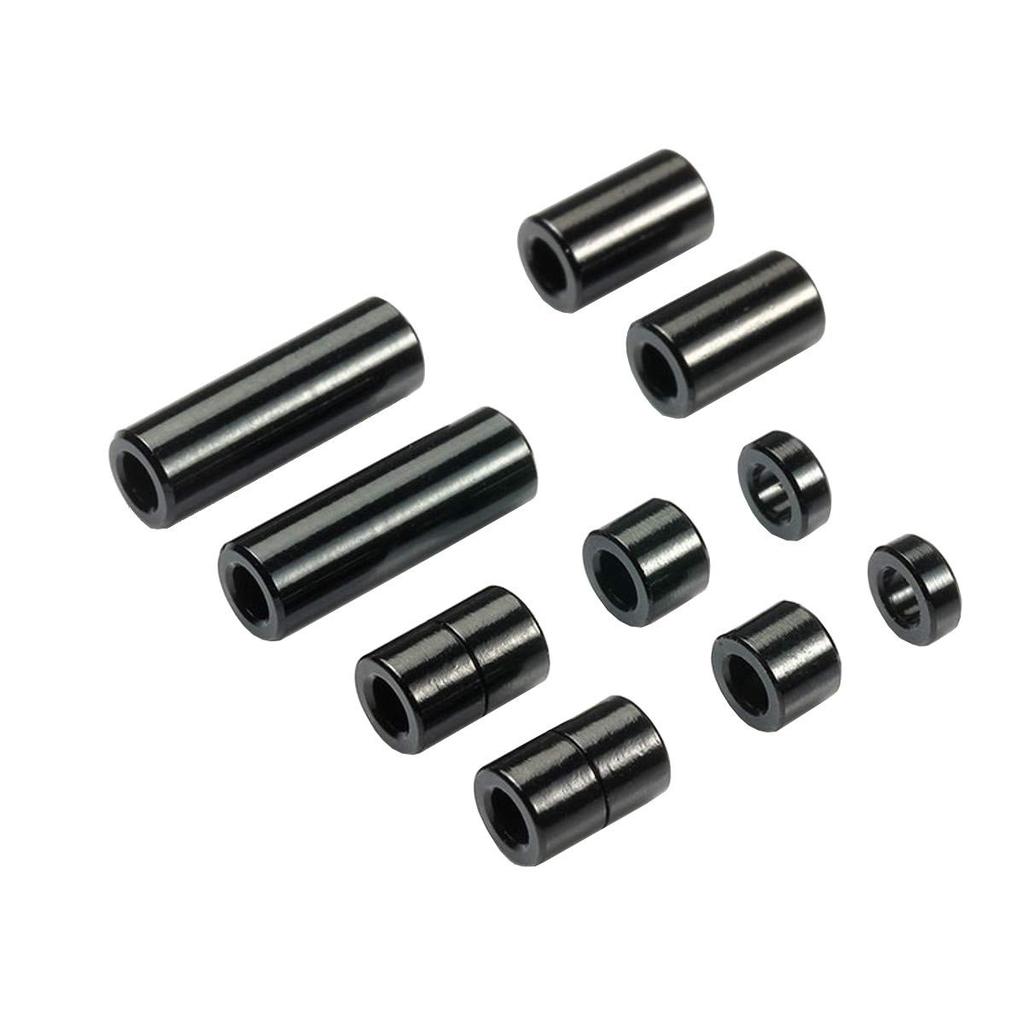 TAMIYA Mini 4WD สินค้าพิเศษ Aluminium Spacer Set 12676315mm อย่างละ 2 ชิ้น สีดำ 95481