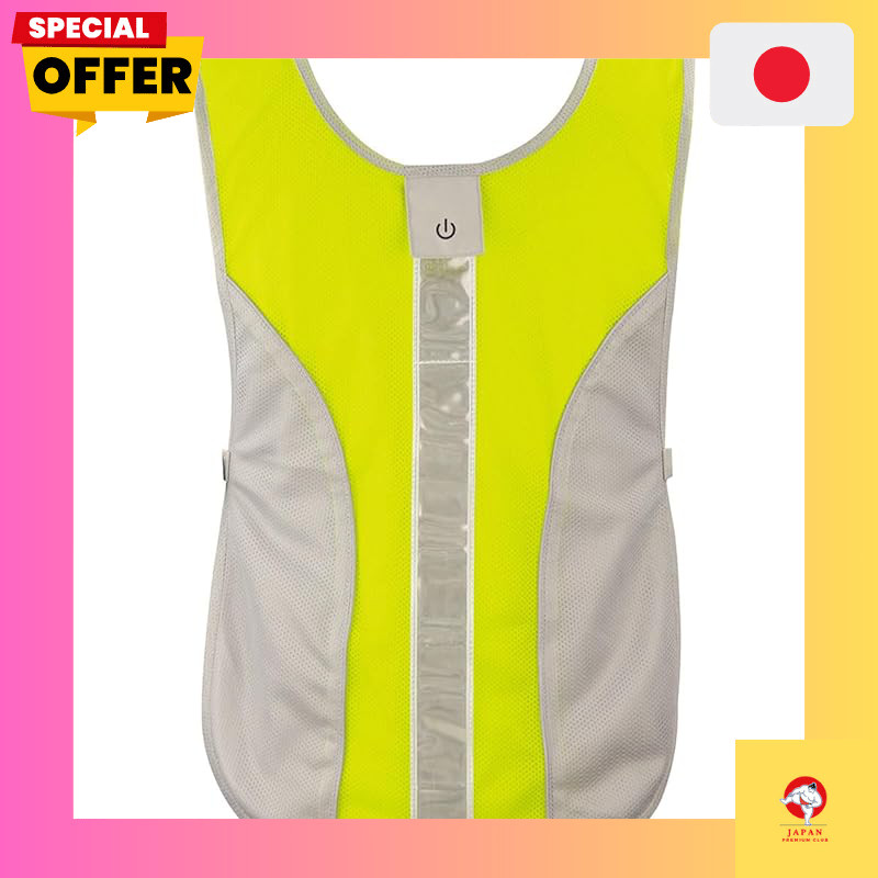 Komine Motorcycle Jacket Safety Mesh Vest Green Free Size JK-667 619 Mesh Material