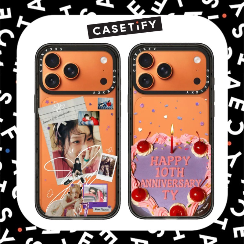 CASETiFY TAEYEON HAPPY 10TH ANNIVERSARY รูปแบบอะคริลิคกันกระแทกสําหรับ iPhone 17ProMax 17Pro 16 15 1
