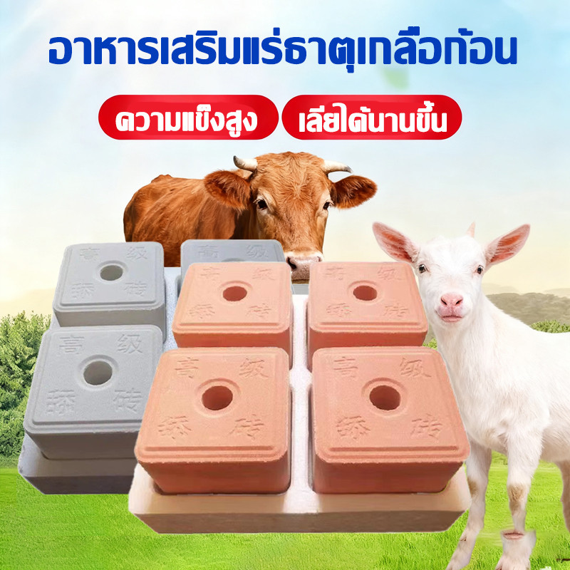 เกลือแร่วัว แร่ธาตุก้อน อาหารเสริมแร่ธาตุเกลือก้อน ขนาดก้อนละ 5 kg สำหรับสัตว์ โค แพะ แกะ