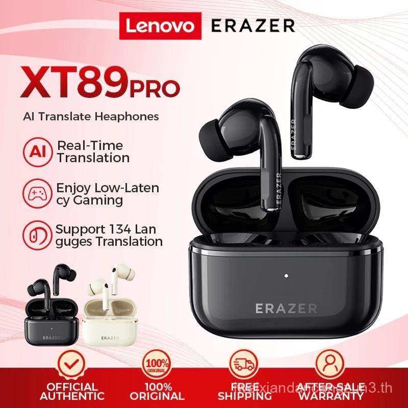 LENOVO ERAZER XT89 AI translation TWS Earbuds with 134 languages, noise cancellation and replacement