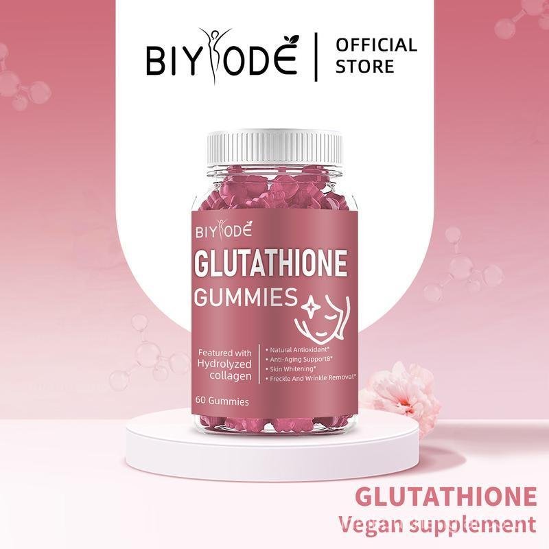 BIYODE Glutathione Collagen Gummies Whitening Gummies Anti-Aging Skin Collagen วิตามินความงาม Gummie