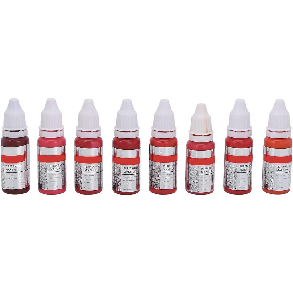 8 ชิ้น Lip Practice Tattoo Ink ถาวร Lip Ink กันน้ํา Lip Pigment Ink สําหรับ Enhanced Lip Color, Tatt