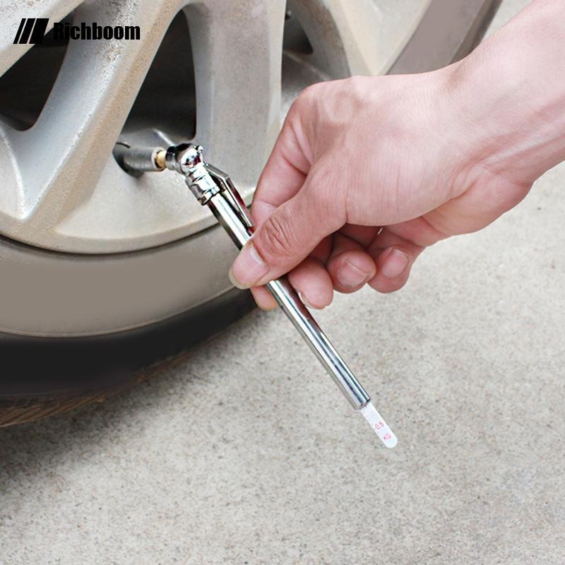 Rich ยาง Gage 5-50 Psi ความลึกสําหรับชายเดี่ยว Chuck 5-50PSI สําหรับร้านซ่อมรถยนต์พร้อมคลิปกระเป๋า S