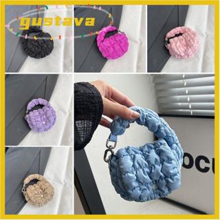 GUSTAVA Mini Puffer Tote Bag, Cushion Nylon Pleated Handbag,…