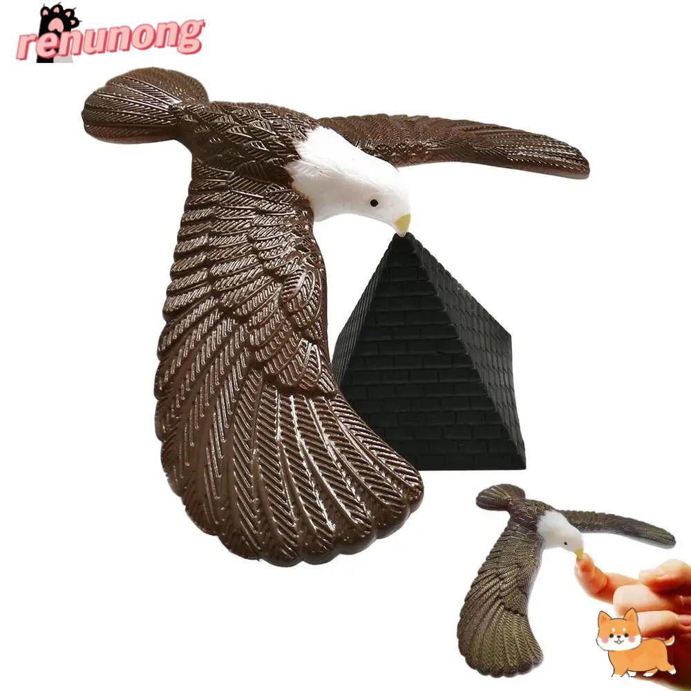 RENUNONG Balancing Eagle Bird ของเล่น,ของขวัญ ความแปลกใหม่แรงโน้มถ่วงวิทยาศาสตร์ Balance ของเล่นนก,วันเกิดพีระมิดทางกายภาพ Trick ตลก Eagle Bird ของเล่นแบบโต้ตอบชาย