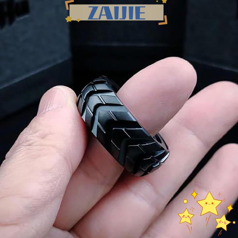 ZAIJIE Fidget Edc Mechanic Ring, Mute Antistress ปลายนิ้ว Gyro, โลหะบรรเทาความเครียด Fidget ของเล่น