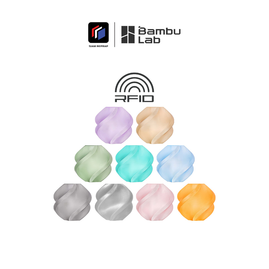 เส้น Bambu PETG โปร่งแสง สีสวย สีหวาน เหมาะสำหรับงานต้องการแสงลอดผ่าน