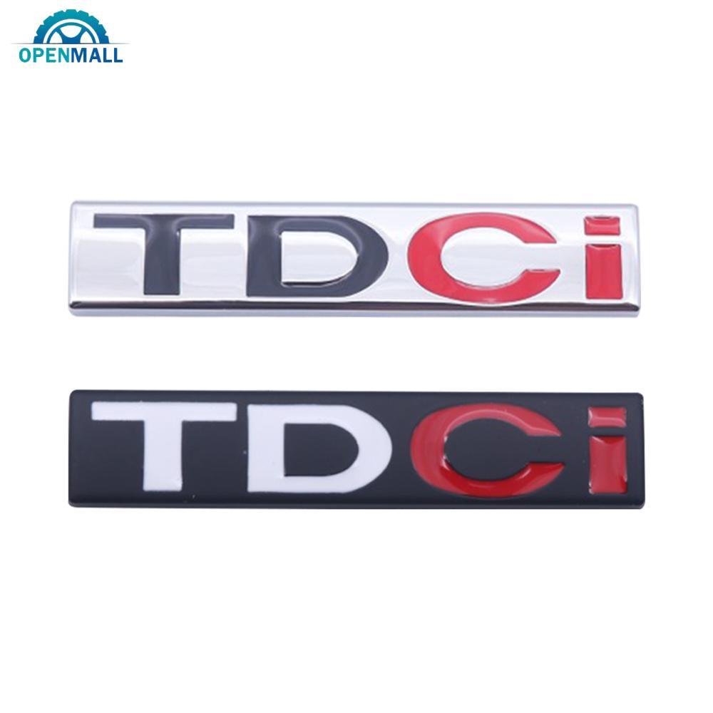 OPENMALL 3D โลหะ Chrome รถ Fender Trunk สติกเกอร์ป้าย TDCI สัญลักษณ์สําหรับ Ford Fiesta Kuga Mondeo MK3 Focus MK2 TDCI อุปกรณ์เสริม J6W6