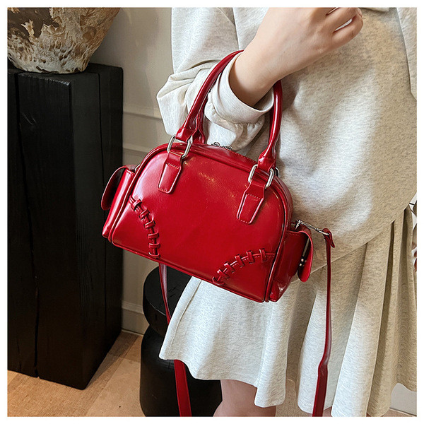 perota brand กระเป๋า cecelle แฟชั่นข้ามพรมแดนสไตล์ย้อนยุคกระเป๋าโบว์ลิ่งอินเทรนด์สำหรับผู้หญิง