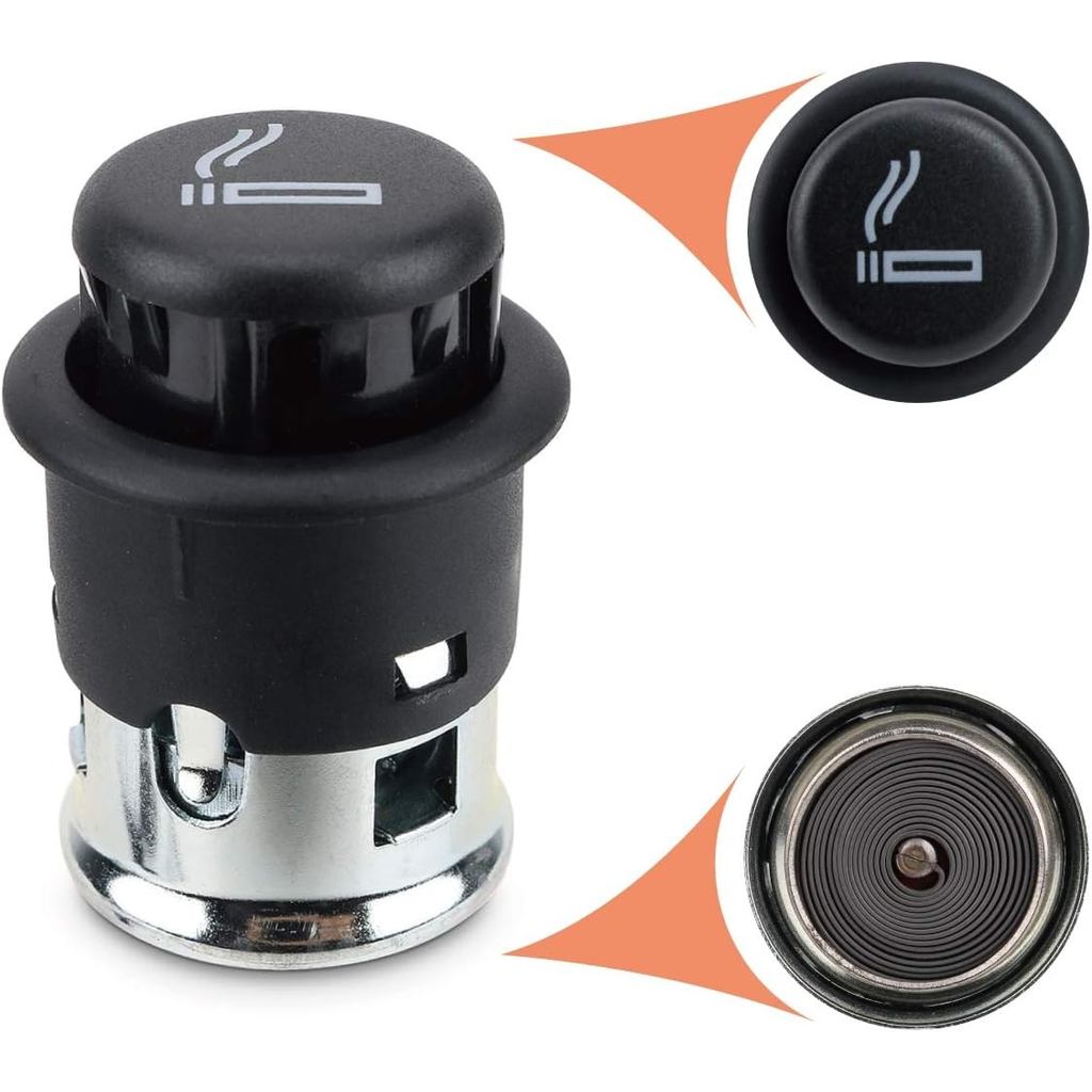 ไฟแช็กสําหรับ VW Jetta ปลั๊กซ็อกเก็ตเปลี่ยนคอนโซล 12V อุปกรณ์เสริมปุ่มกดสําหรับ VW Jetta Golf Passat