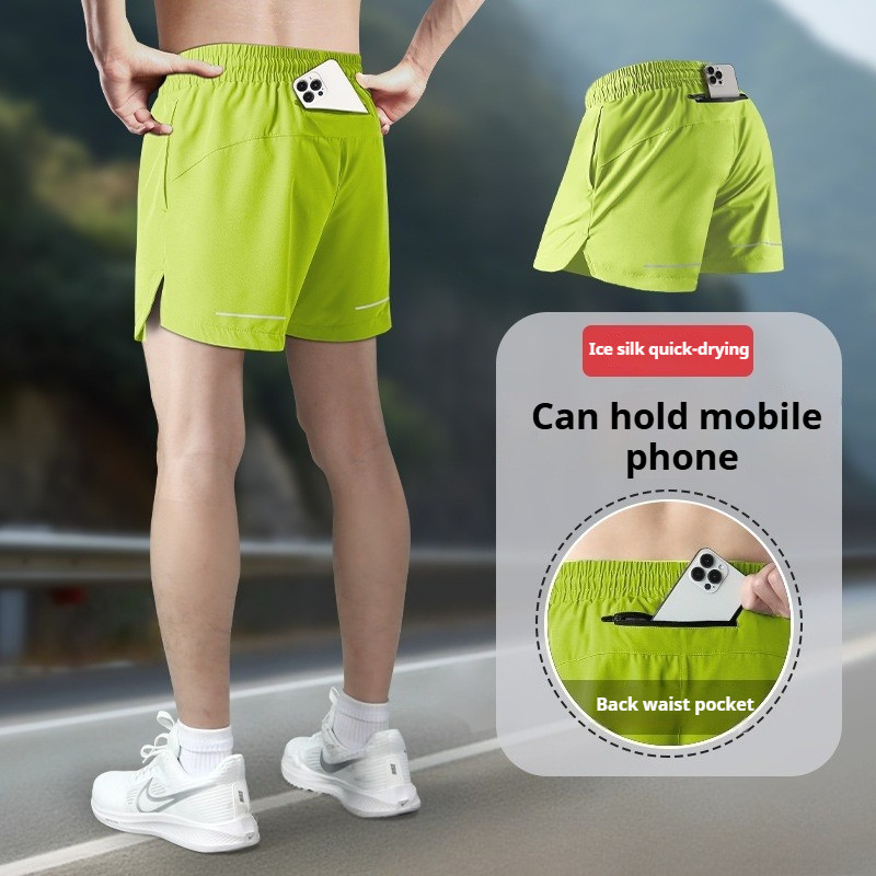 กางเกงขาสั้น_unisex_ซักแห้งเร็ว_สองชั้น_mesh_เหมาะสำหรับฟิตเนส_ขี่จักรยาน_และว่ายน้ำ_ไซส์ M-5XL