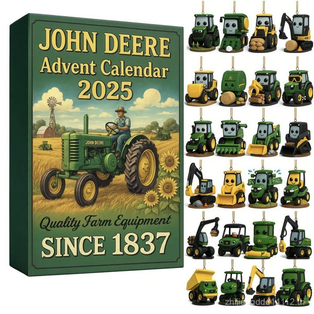 新品24 วัน *ปฏิทิน John Deere Advent 2025 เครื่องประดับบุคลิกภาพพิเศษ IA5D