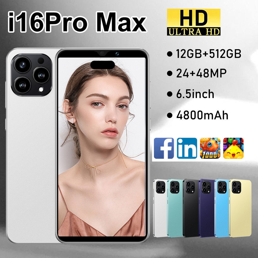 I16 Pro Max 1GB+8G สมาร์ทโฟน Android 8.1