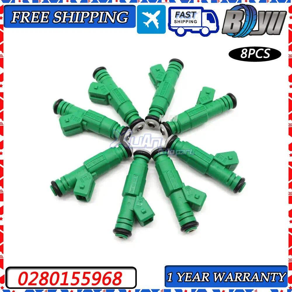 หัวฉีดน้ํามันเชื้อเพลิง 440ซีซี ไหลสูง 0280155968 สําหรับ Audi A4 S4 TT1.8L 1.8T สําหรับ Volvo Volks