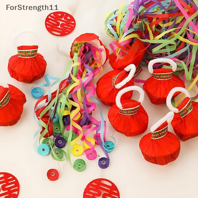 FO 10 ชิ้นสีสันมือโยน Confetti Poppers โยน Streamers Poppers กระดาษแครกเกอร์ Magic กระดาษริบบิ้นสําห