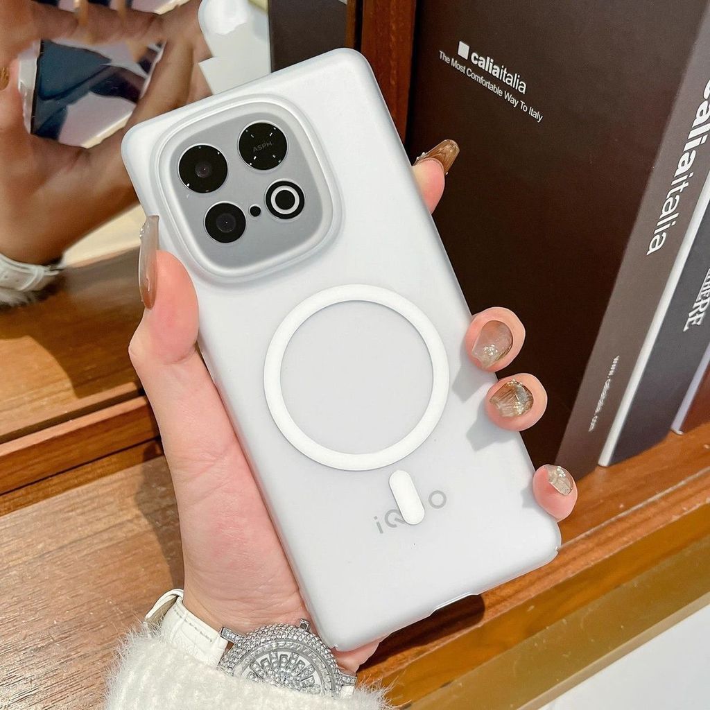 Iqoo15 เคสโทรศัพท์โปร่งใส Frosted Magnetic Shock-proof pc Hard Case เคสป้องกันโทรศัพท์