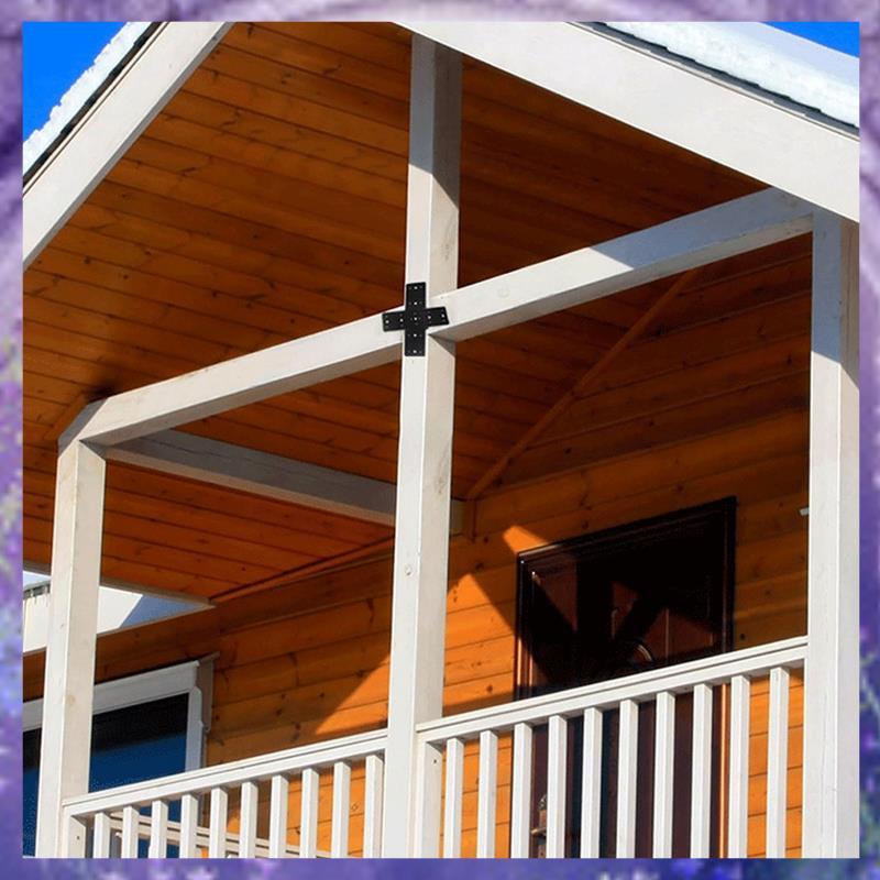 แผ่นเสริมเคลือบสําหรับงานหนักสําหรับการเชื่อมต่อ Framing Pergolas, X-Truss 2 ชิ้น