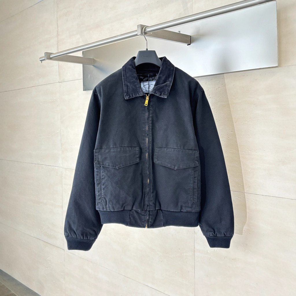 KMG8 Praaa New Vintage Washed Cotton Jacket Coat Unisex Celebrity Style Trendy