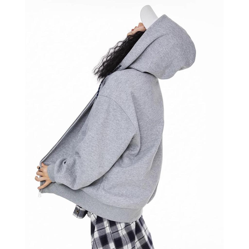 เสื้อกันหนาวมีฮู้ด SUIKONE ซุยโคเนะ สำหรับผู้ชาย สไตล์อเมริกันสมัยใหม่ - รูปที่ 6