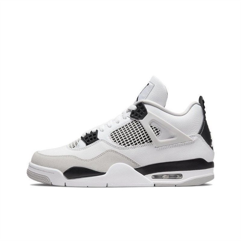 AJ Style4 รองเท้าบาสเก็ตบอลแม่ไฟฟ้า AJ Style4 Oli Midnight White Cement คู่ผู้ชายผู้หญิงกีฬารองเท้าเ