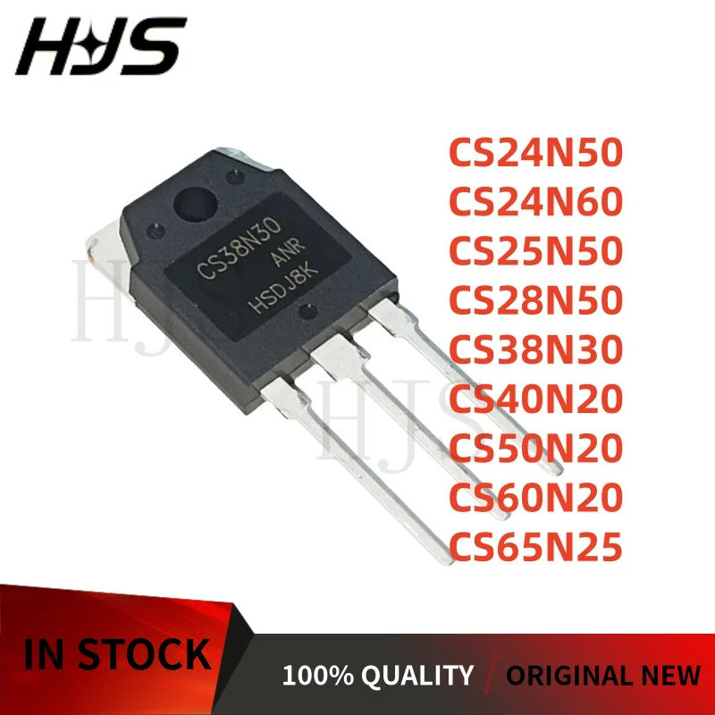 5 ชิ้น CS25N50 CS28N50 CS60N20 CS40N20 CS24N50 CS65N25 CS38N30 CS50N20 CS24N60 TO-3P Field Effect ทร