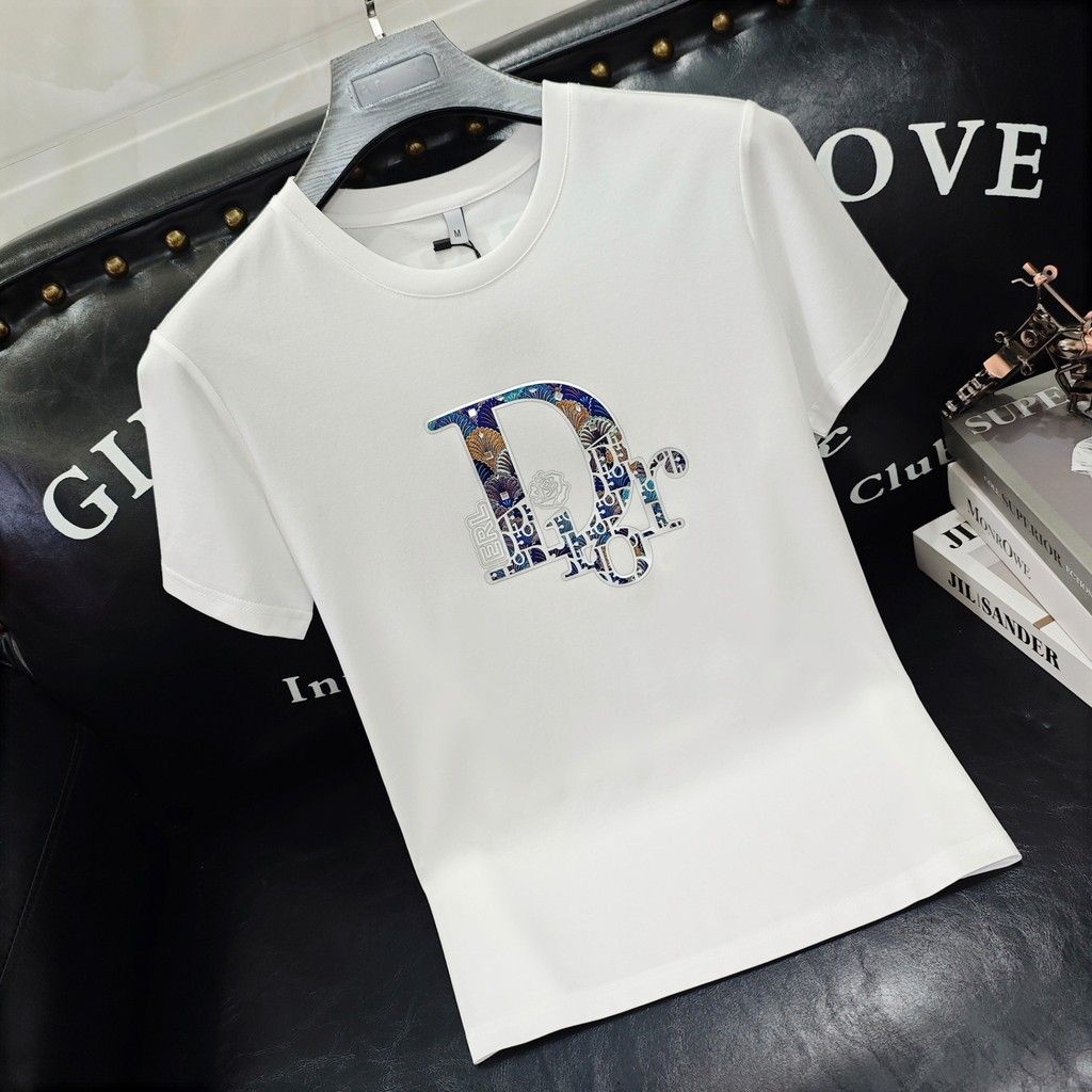 สินค้ายุโรป High-End เสื้อยืดผู้ชายแขนสั้นออกแบบ Niche ผ้าฝ้ายแท้ T Street สวมใส่อินเทรนด์ครึ่งแขนเส