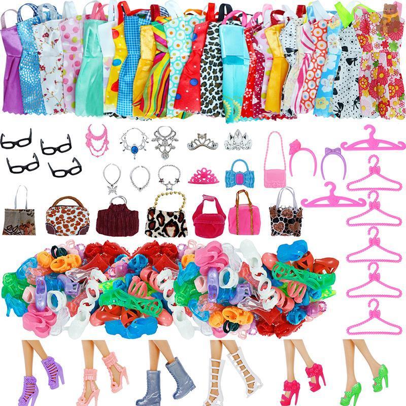 [TA] สุ่ม 35 ชิ้น/เซ็ตตุ๊กตาอุปกรณ์เสริมสําหรับ 30 ซม. 1/6 ตุ๊กตารองเท้าชุดแว่นตาสร้อยคอ TH