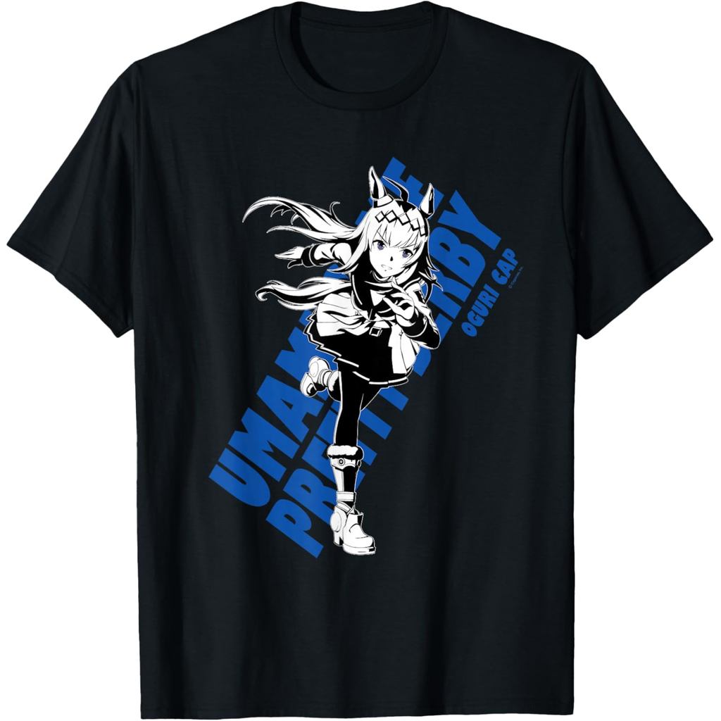 เสื้อยืด Umamusume: Pretty Derby Oguri Cap ผ้าฝ้าย 100% ลาย "Ashen Miracle" คอกลมแขนสั้น พร้อมส่งสำหรับทั้งชายและหญิง